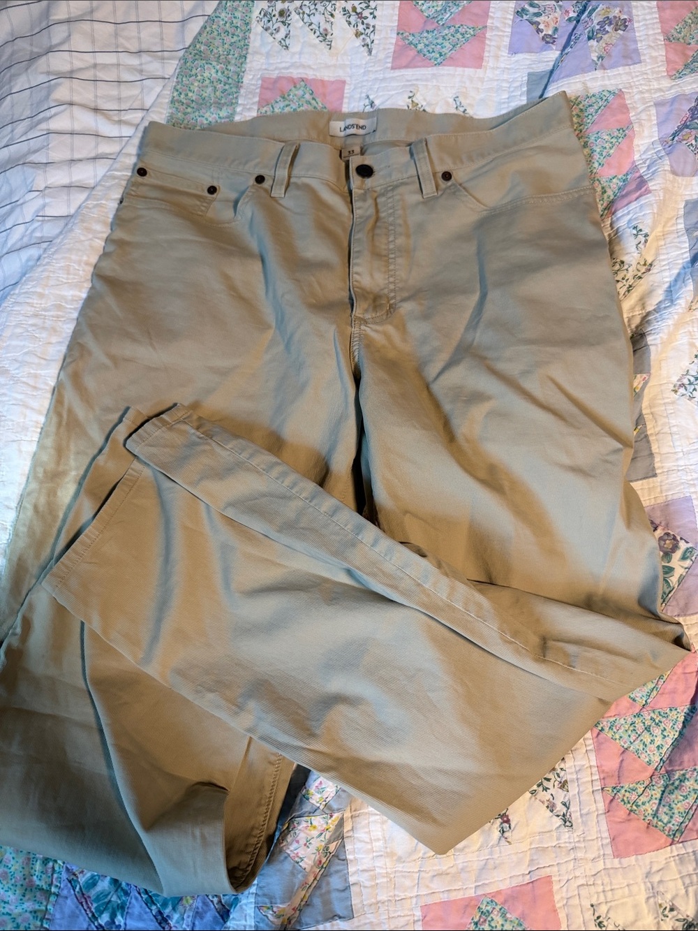 Lands' End Men's Tan Chino Pants